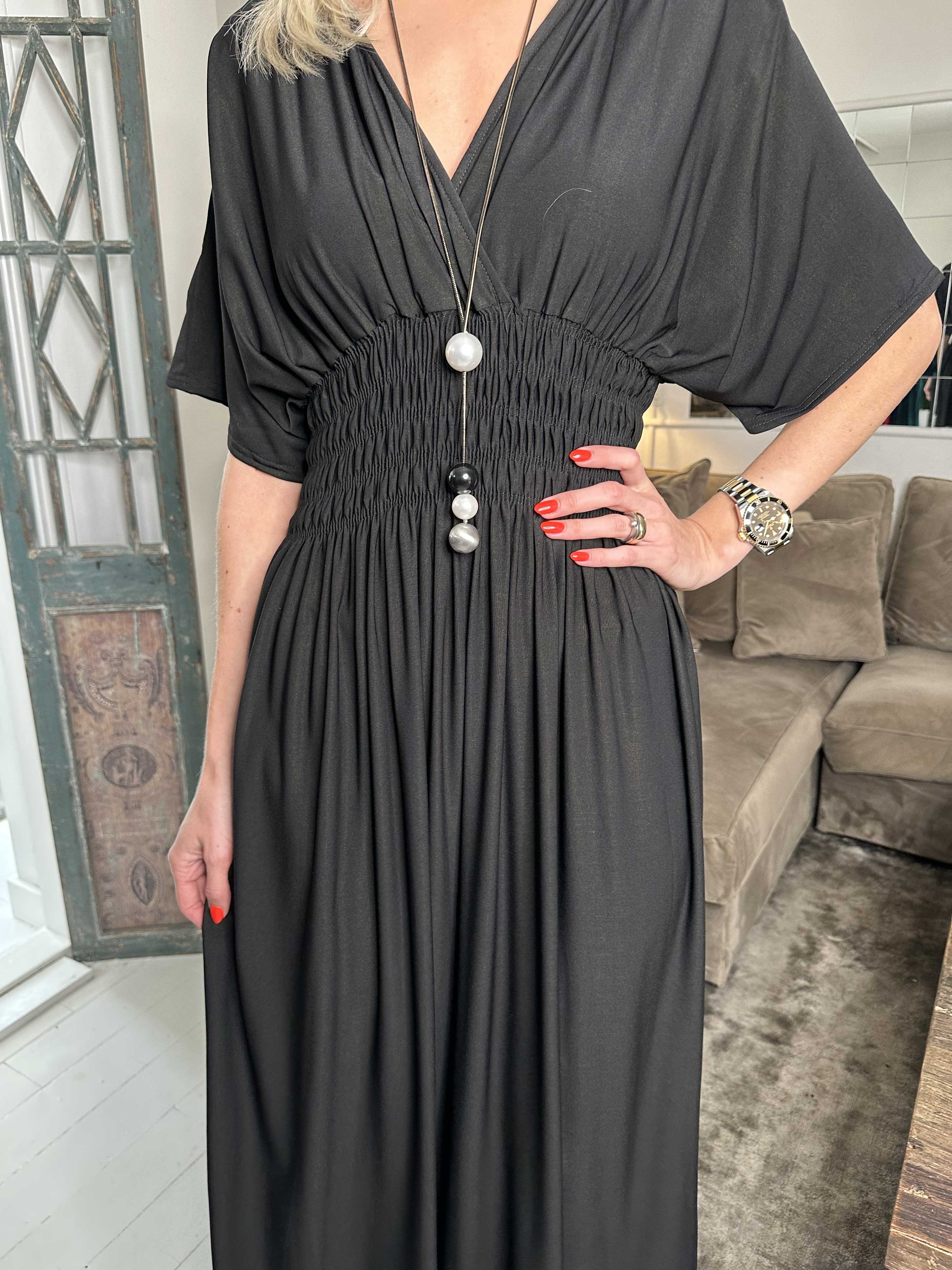 Pams Plain - Elastisk kjole med smock